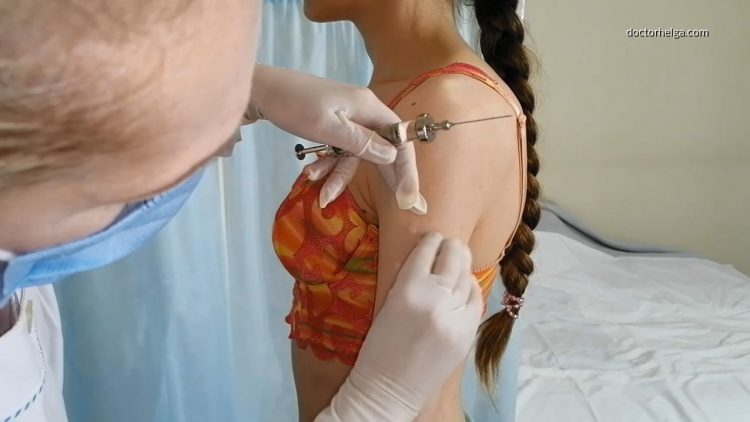 medical fetish arm injection